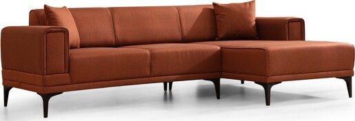 Kutna garnitura na razvlačenje Horizon desni - Tile crvena