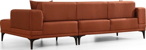 Kutna garnitura na razvlačenje Horizon desni - Tile crvena