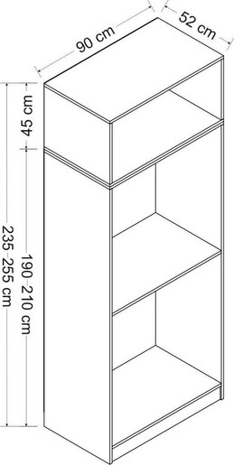 Garderoba, Kale Anthracite - 2227
