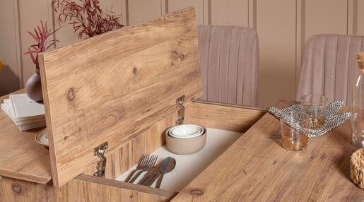 Set stola i stolica (5 komada), Vina 0900 - 4 - Atlantic, Stone