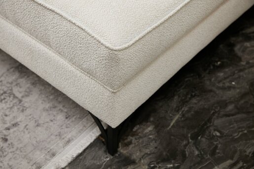 Kutna garnitura, Krem Crno, Berlin Left - Cream, Black