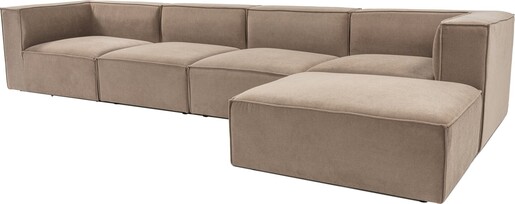 Kutna garnitura Sora (L1-O1-O1-1R-POUFFE ) - Cappucino