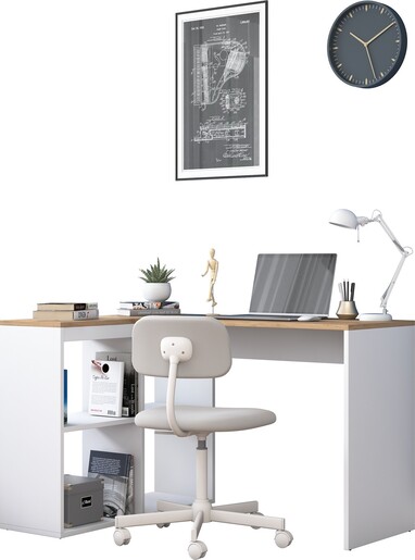 Radni stol, hrast Bijela boja, HA113 - 2035