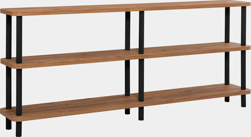 Polica za knjige, Crno Atlantski bor, Zen - Black