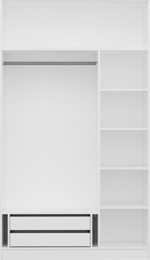 Garderoba, Minar 3 Mebran Kapak 2 Çekmece 255 - White