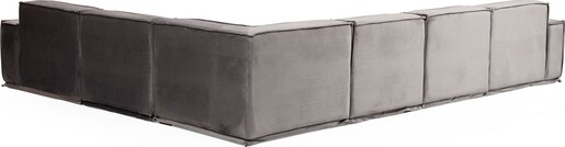 Kutna garnitura LEGO siva lijevi  kut, Lego Corner 2 (L1-O1-O1-C-O1-1R)