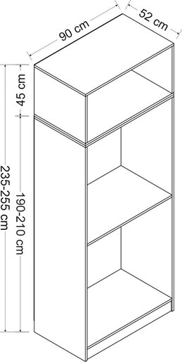 Garderoba, Kale Oak - 2237
