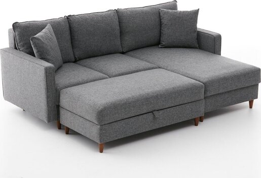 Kutna garnitura, Sivo, Eva Right - Grey