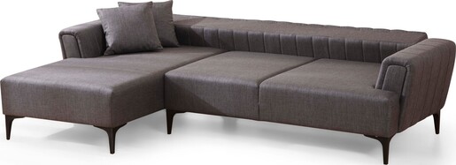 Kutna garnitura na razvlačenje Hamlet lijevi - tamno sivi