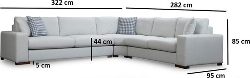 Kutna garnitura LOOP 22, bež, Loop 22