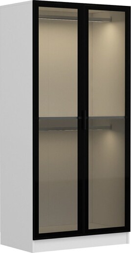 Garderoba, Kale Glass Black - 190