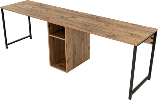 Stol za učenje THEO, atlantski bor, crna boja