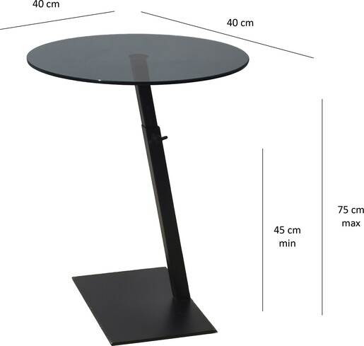 Stolić za kavu, Fume - Black