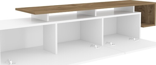 Stalak za televizor, Pia - Walnut, White