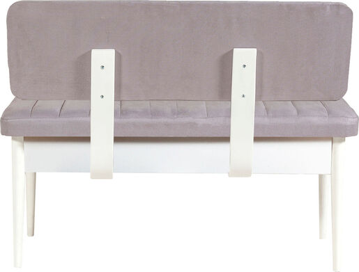 Komplet za blagovaonicu, stol, stolice i klupe, Vina 0701 - Soho, White