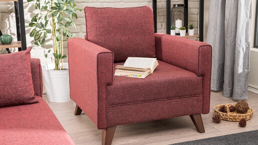 Fotelja BELLA crvena, Bella Armchair - Claret Red