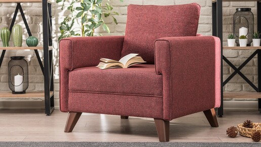 Fotelja BELLA crvena, Bella Armchair - Claret Red