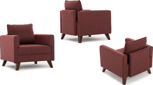 Fotelja BELLA crvena, Bella Armchair - Claret Red