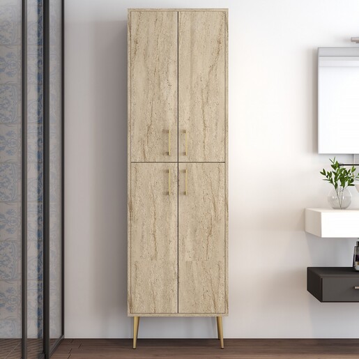 Višenamjenski ormarić BERLIN A, boja Travertine