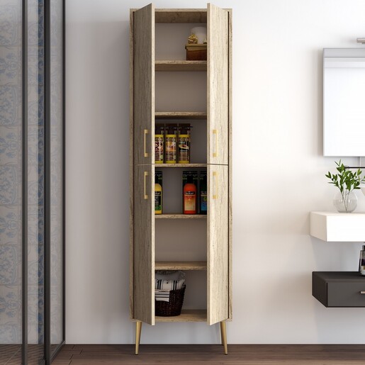 Višenamjenski ormarić BERLIN A, boja Travertine