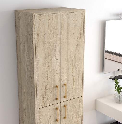 Višenamjenski ormarić BERLIN A, boja Travertine