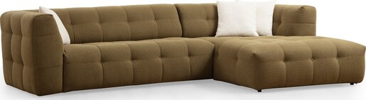 Kutna garnitura Cady 3 Seater desni - Khaki