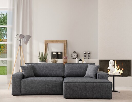 Kutna garnitura na razvlačenje Pirlo Corner desni - tamno sivi