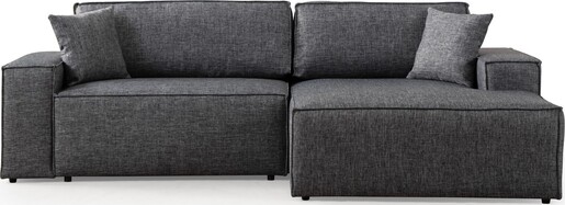 Kutna garnitura na razvlačenje Pirlo Corner desni - tamno sivi