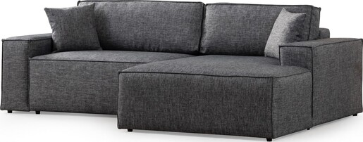 Kutna garnitura na razvlačenje Pirlo Corner desni - tamno sivi