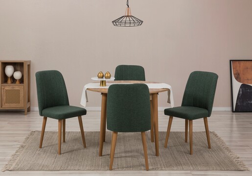 Proširivi blagavaonski stol i stolice (5 komada) Scarlet