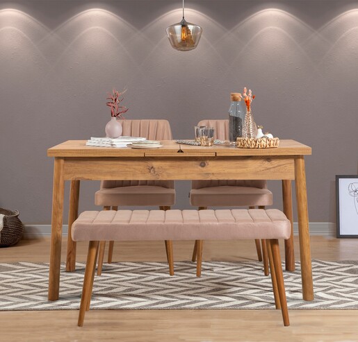 Set stolova i stolica (4 komada), Atlantski bor Kamen, Santiago 0900 - 3 A