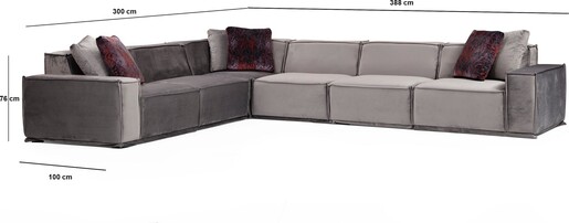 Kutna garnitura LEGO sivadesni kut, Lego Corner 1 (L1-O1-C-O1-O1-1R)