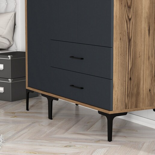 Ormar, Kumsal ST - Walnut, Anthracite