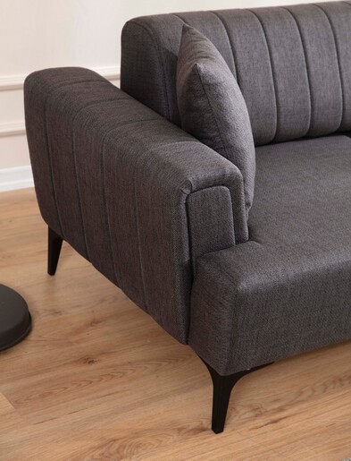 Kutna garnitura na razvlačenje Hamlet desni- tamno sivi