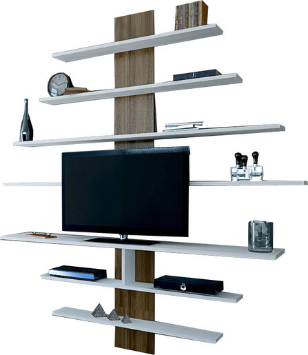 TV jedinica, Zebra - White, Walnut