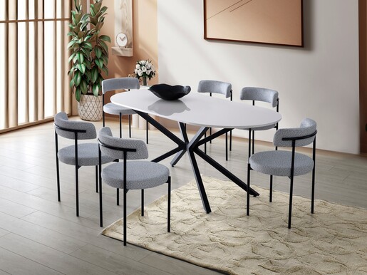 Stol za blagovaonicu AURA - 3012, bijela boja