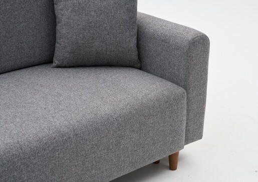 Kutna garnitura na razvlačenje Mane lijevi - sivi