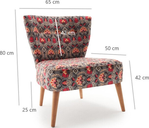 Fotelja, Višebojno, Viola Berjer Karanfil