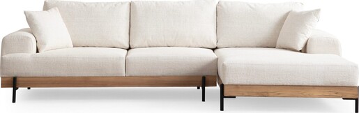 Kutna garnitura Eti Oak desni - bijela