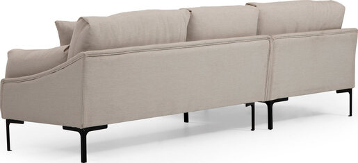 Kutna garnitura LEO, lijeva, krem, Leo Corner Left - Cream