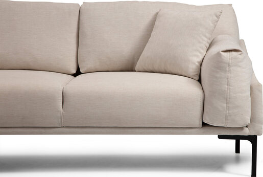 Kutna garnitura LEO, lijeva, krem, Leo Corner Left - Cream