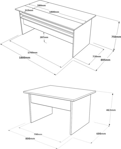 Komplet uredskog namještaja JAN, VS6 - CGA