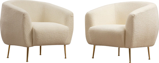 Fotelja, Krem, Eses Cream Bouclette