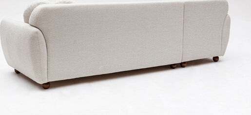 Kutna garnitura EDDY bijela desni kut, Eddy Corner Left (CHL-3R) - White