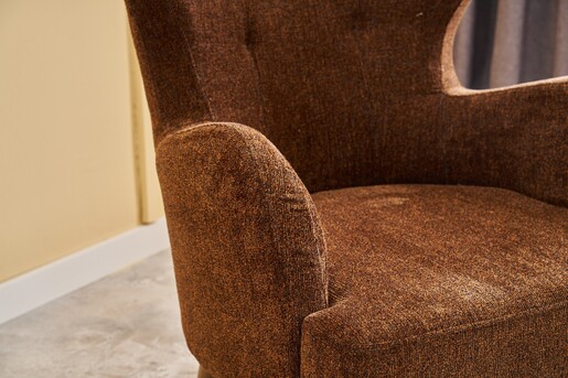 Fotelja Karina Prestij - smeđa, Copper