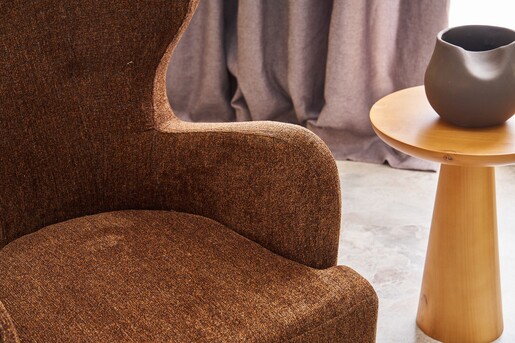 Fotelja Karina Prestij - smeđa, Copper