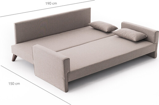 Trosjed na razvlačenje BELLA bež, Bella Sofa Bed - Cream