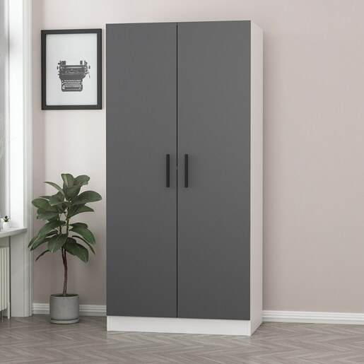 Garderoba, Kale Anthracite White - 210