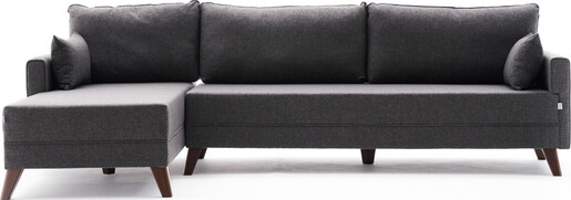 Kutna garnitura, Antracit, Bella Corner Sofa Left - Anthracite