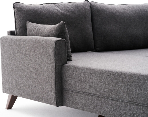 Kutna garnitura, Antracit, Bella Corner Sofa Left - Anthracite